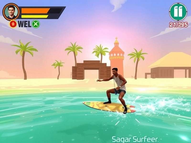 Sagar Surfer Indian Ocean Gameplay Screenshot